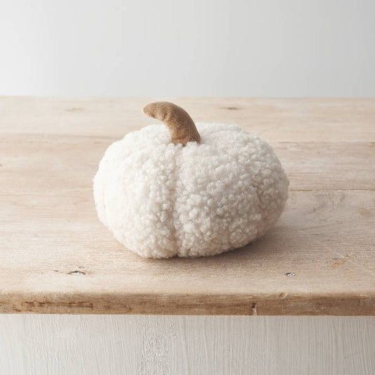 White Sherpa Pumpkin 15cm