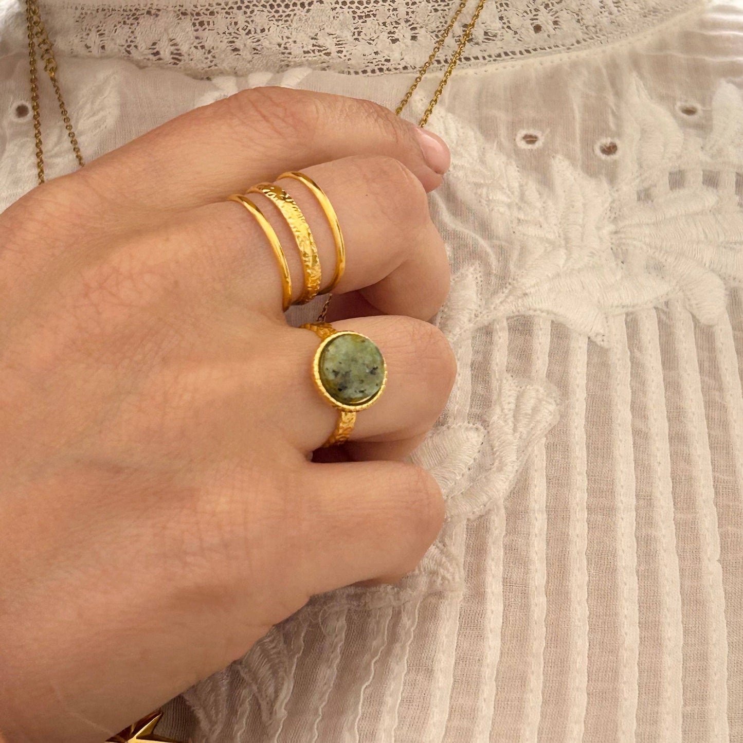 Everyday Triple Band Ring (Adjustable)