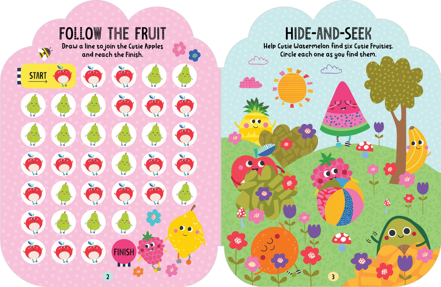 Googly-Eye Puffy Stickers Cutie Fruities Activity Book