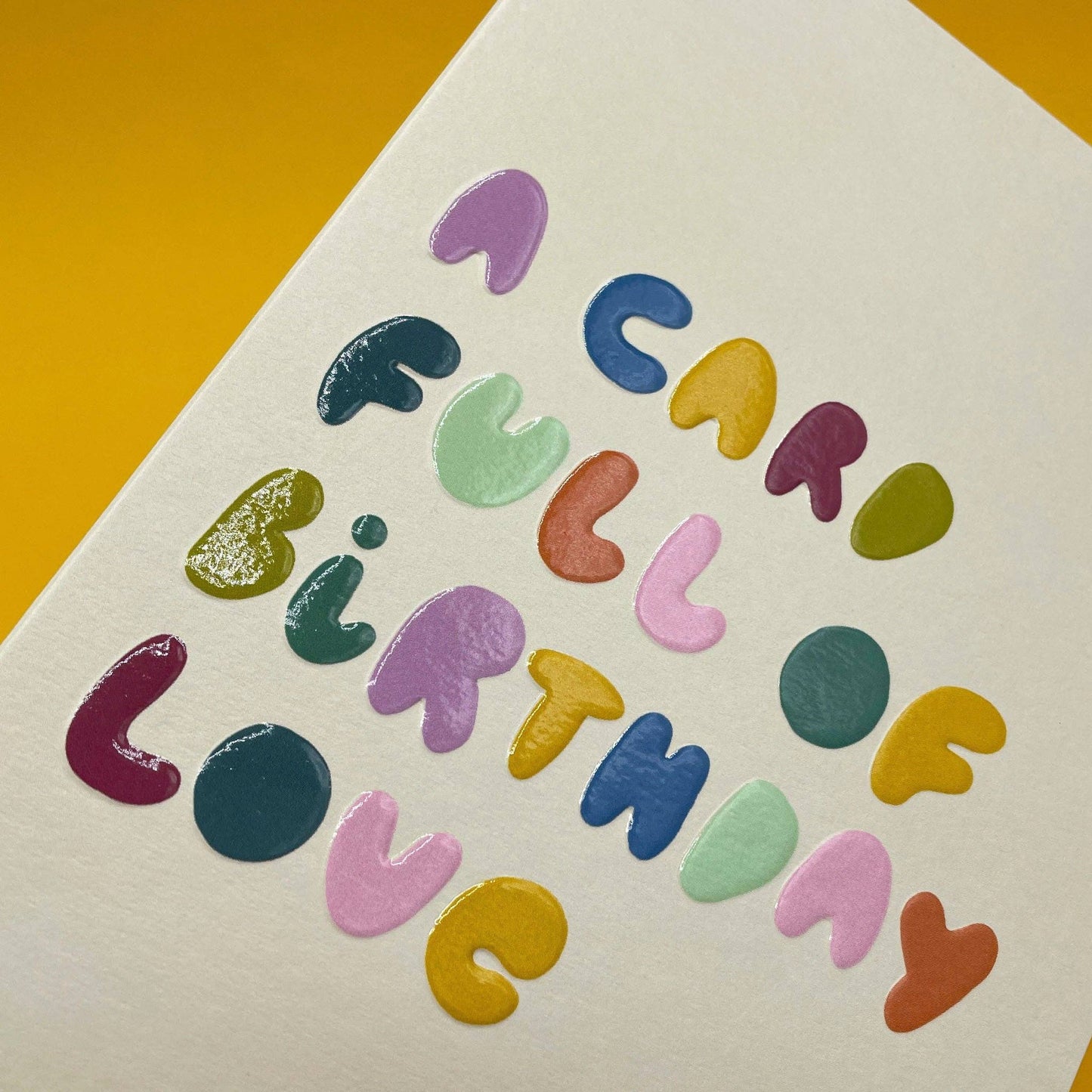 'A card full of Birthday love' card (GDV81)