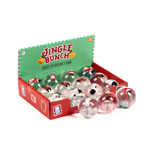 Jingle Bunch Christmas High Bounce LED Flashing Bouncy Ball