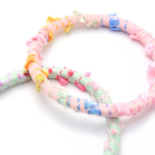 Elastics - Assorted - Card Of 6 - 4mm Thick