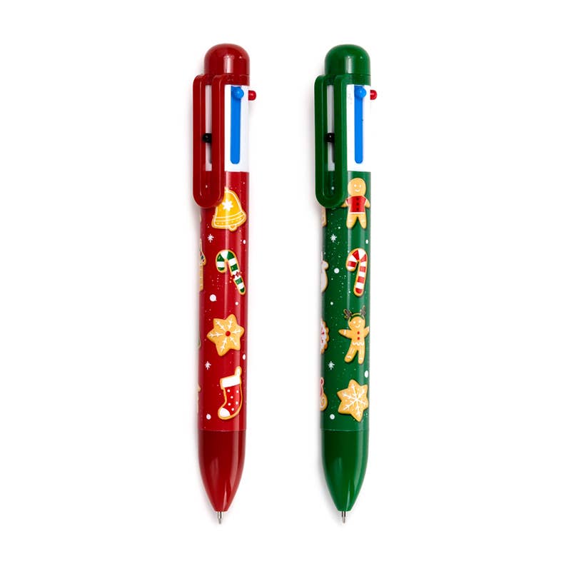 Christmas Baker Street Multi Colour Pen (6 Colours)