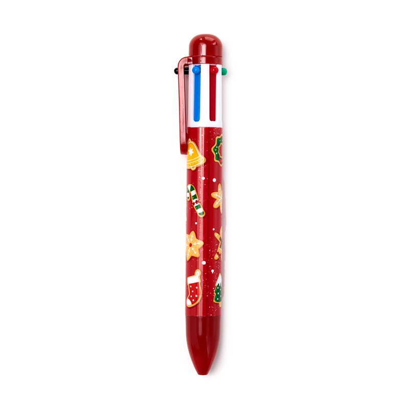 Christmas Baker Street Multi Colour Pen (6 Colours)
