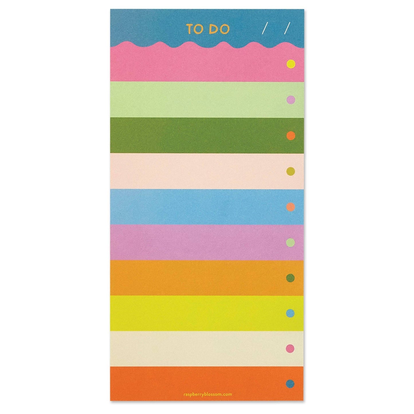 Rainbow Wave 'To Do' List Pad (HAP16)