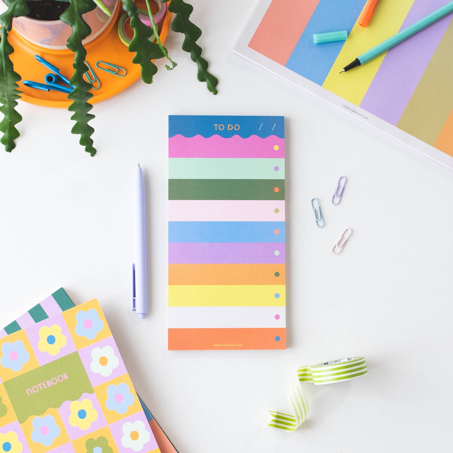 Rainbow Wave 'To Do' List Pad (HAP16)