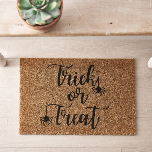 Coir Doormat, Trick or Teat 40cm