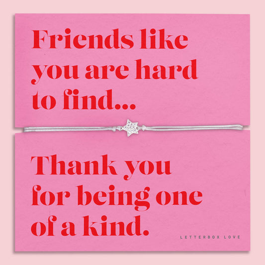 Friendship Thank you- Sending Sentiments Bracelet