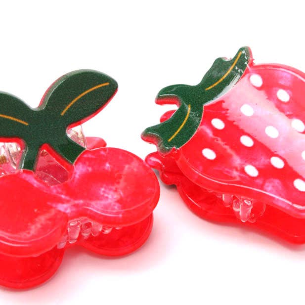 Brightly coloured fruit shaped mini clamps