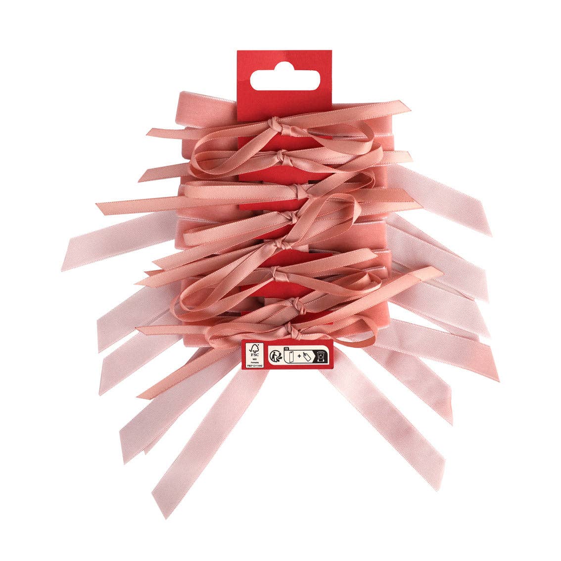Christmas Pink Velvet Bows - 8 Pack
