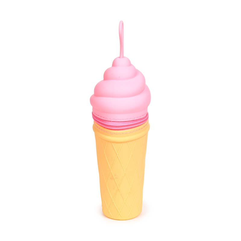 Foodiemals Ice Cream Shaped Silicone Pencil Case