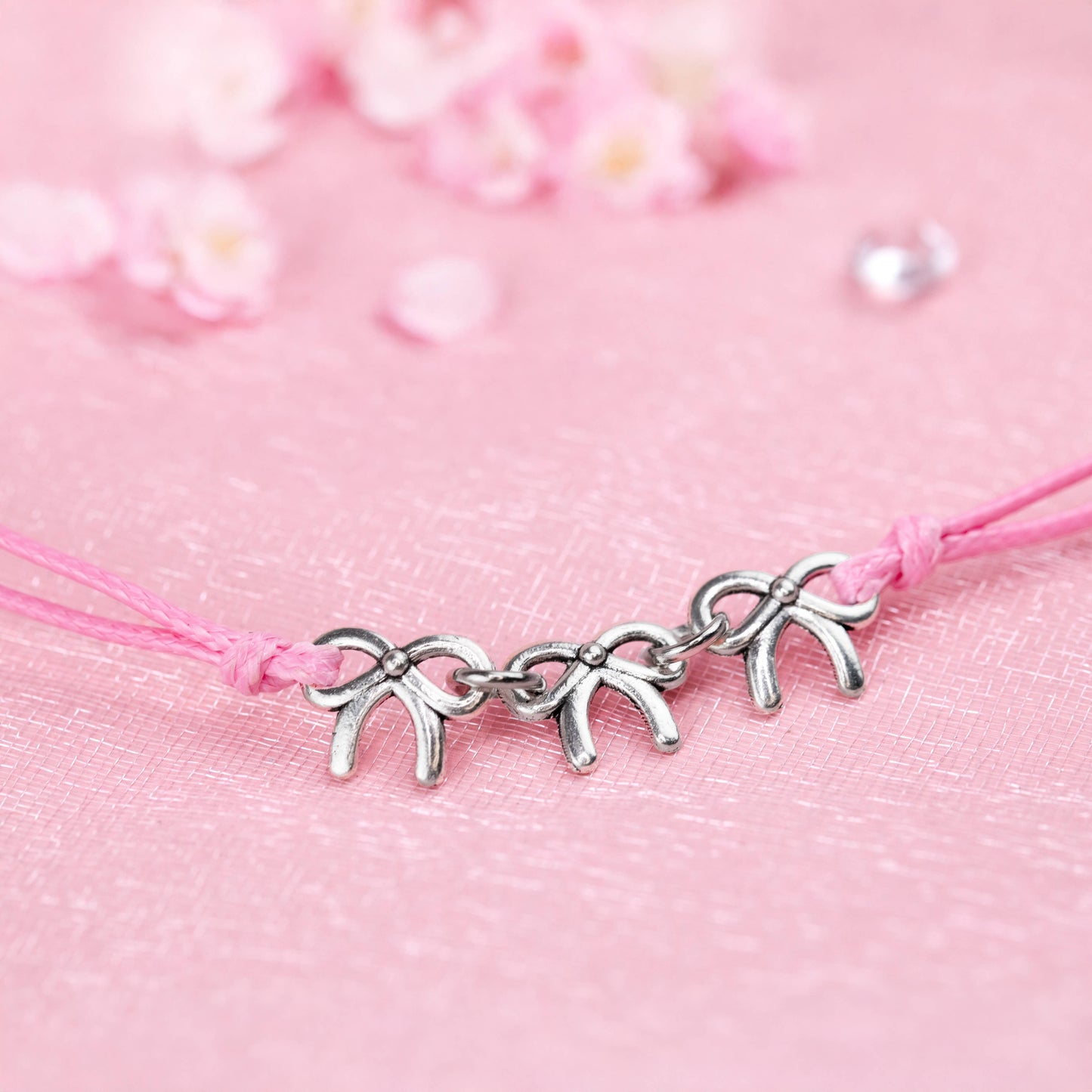 Magical Christmas Bow Trio Bracelet – Festive Jewellery Gift