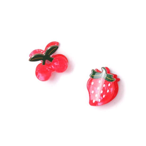 Brightly coloured fruit shaped mini clamps