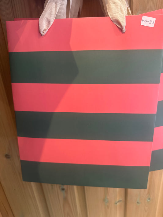 Pink stripe bag