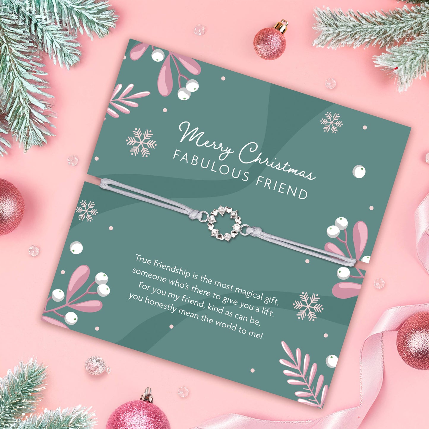 Fabulous Friend Adjustable Christmas Bracelet