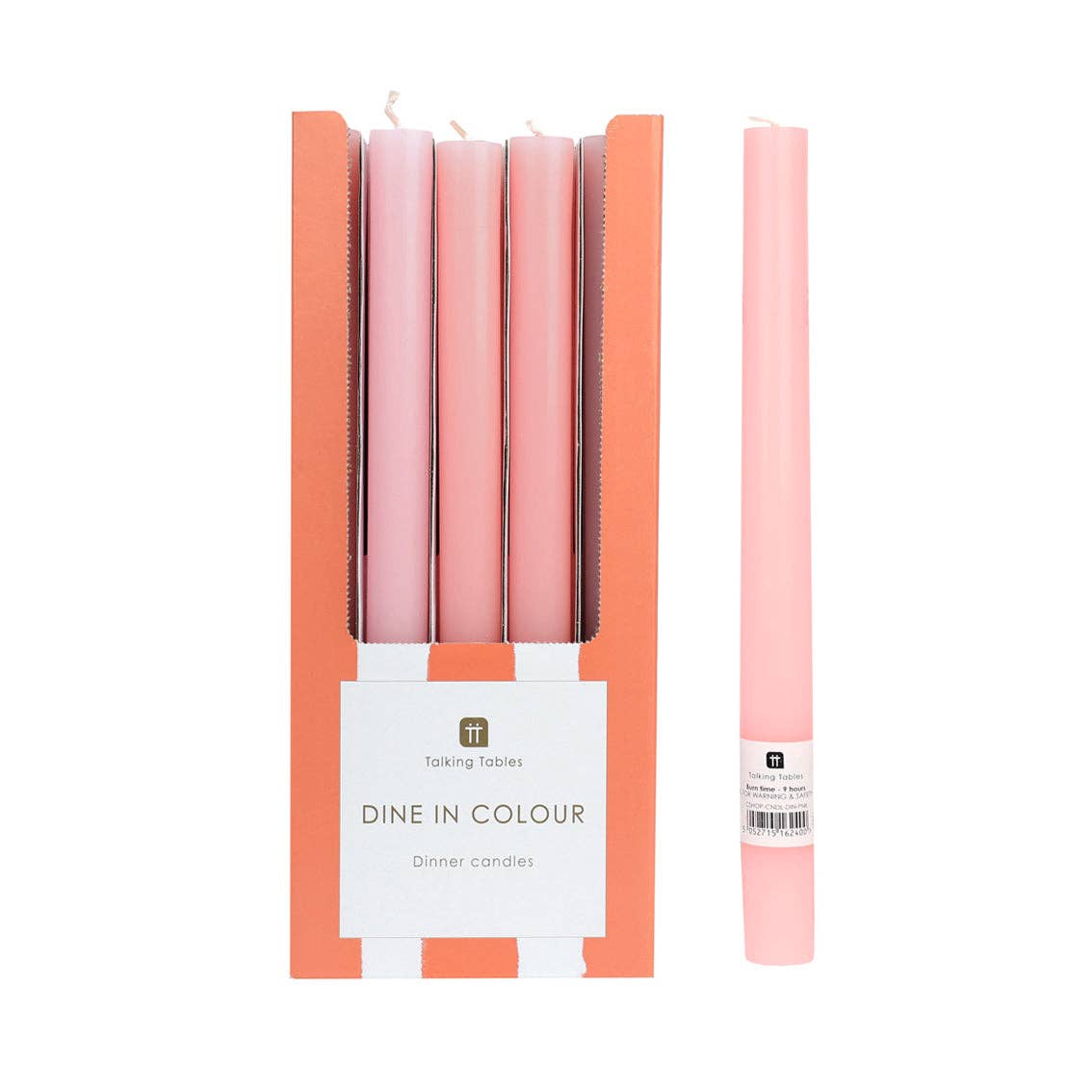 Pink Dinner Candles | 25 Candles | POS Unit | Wedding |
