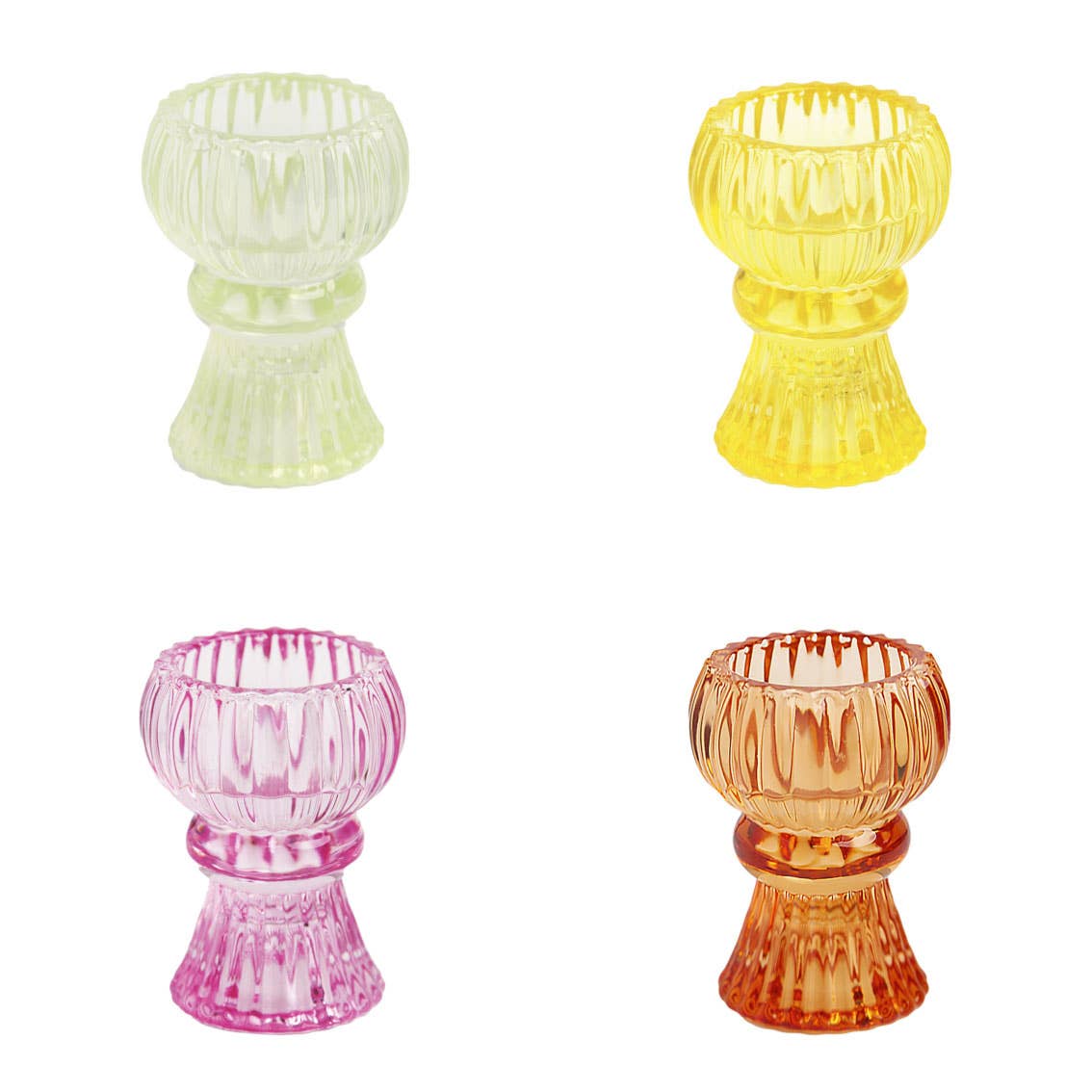 Small Glass Candle Holders | Starter Set |