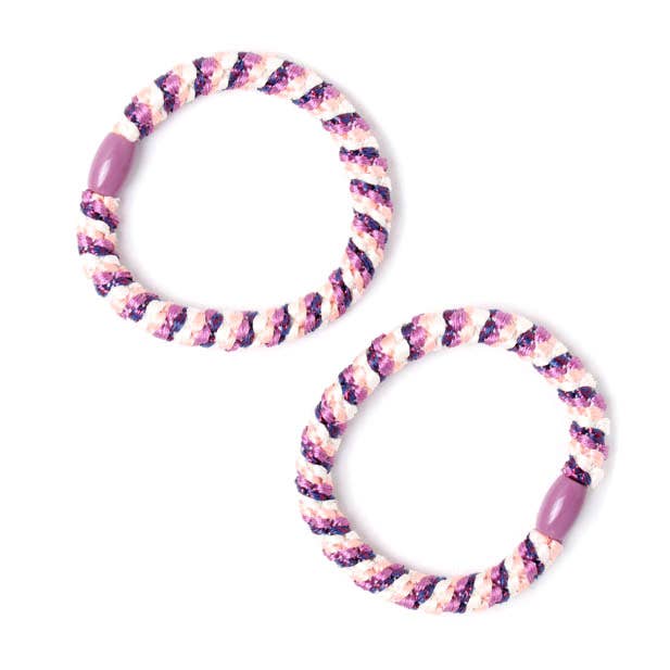 Thick woven elastics with bead detail