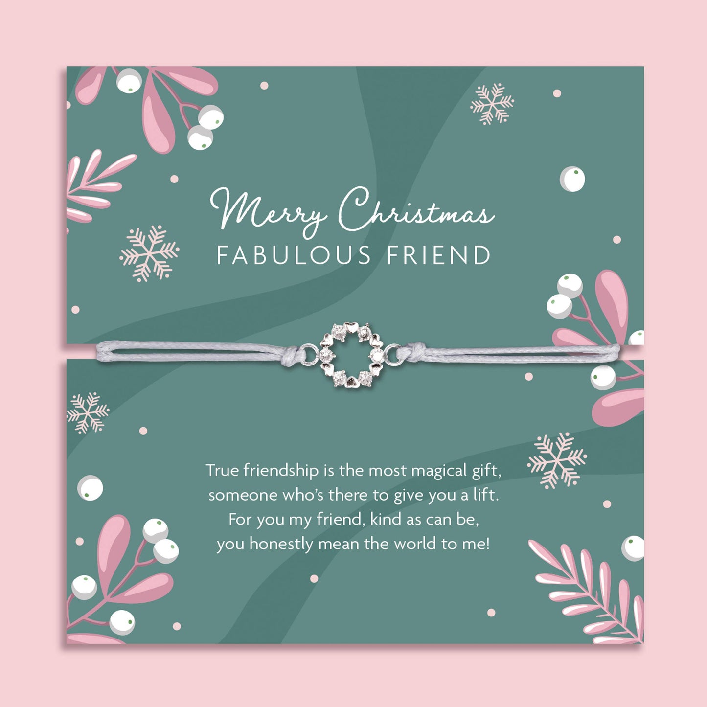 Fabulous Friend Adjustable Christmas Bracelet