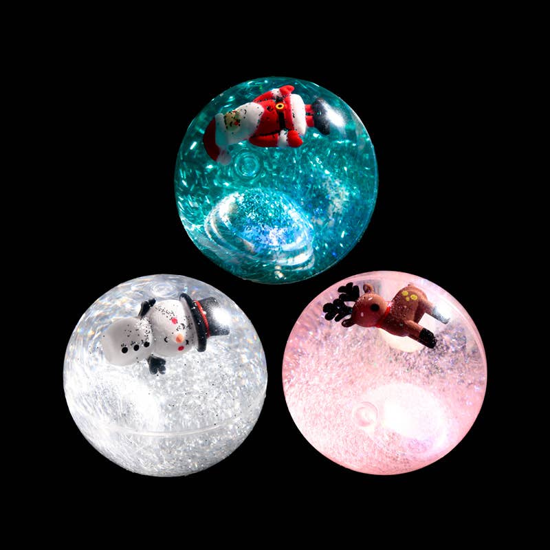 Jingle Bunch Christmas High Bounce LED Flashing Bouncy Ball