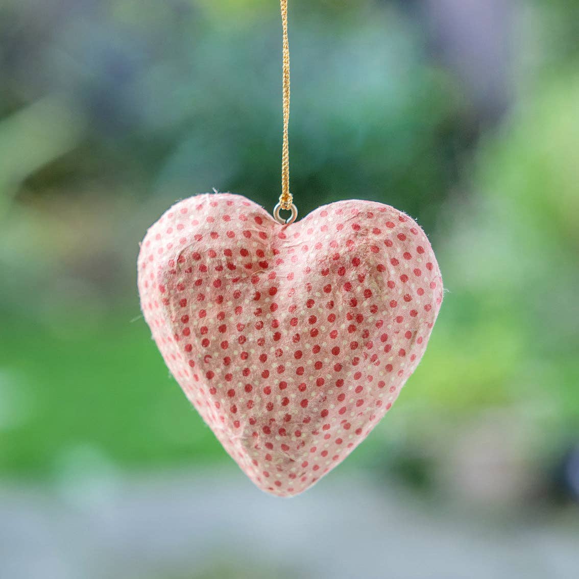Cotton Hanging Heart Decor - Display | Valentines Decor |