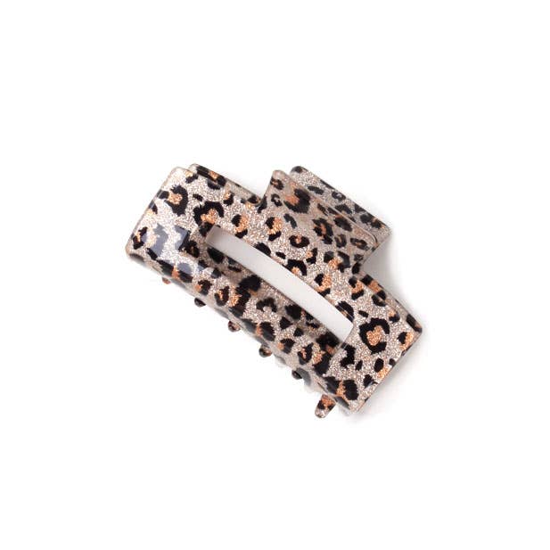 Glitter animal print clamp
