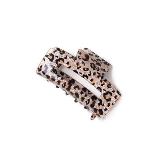 Glitter animal print clamp