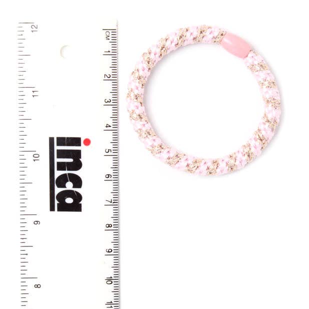 Thick woven elastics with bead detail