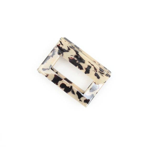 French Tortoiseshell Style Cut Out Clamp 6cm