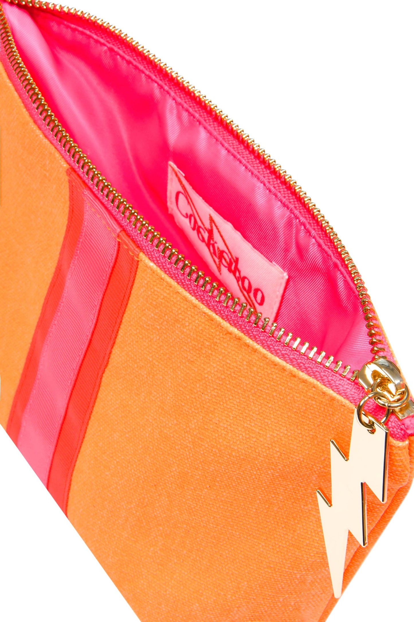 SMALL LUCKY STRIPE BAG - ORANGE