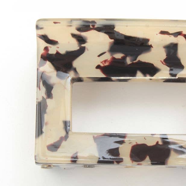 French Tortoiseshell Style Cut Out Clamp 6cm