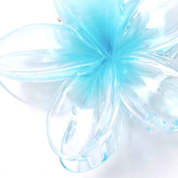 Hibiscus flower shaped hair clamp in bright colours