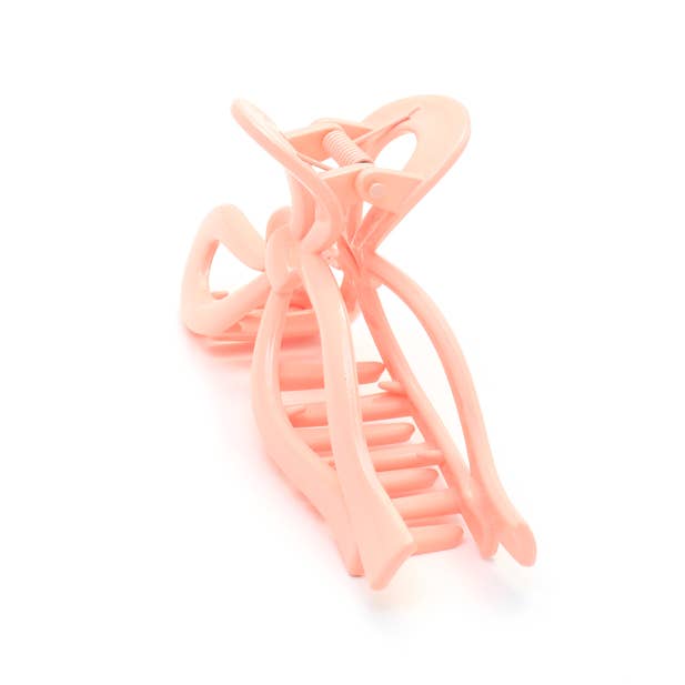 Recycled plastic bow shaped clamp 11cm