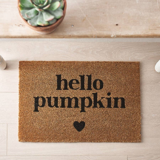 Hello Pumpkin Doormat, 40cm