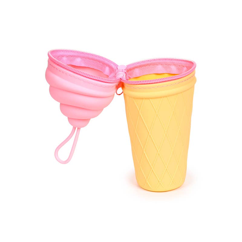 Foodiemals Ice Cream Shaped Silicone Pencil Case