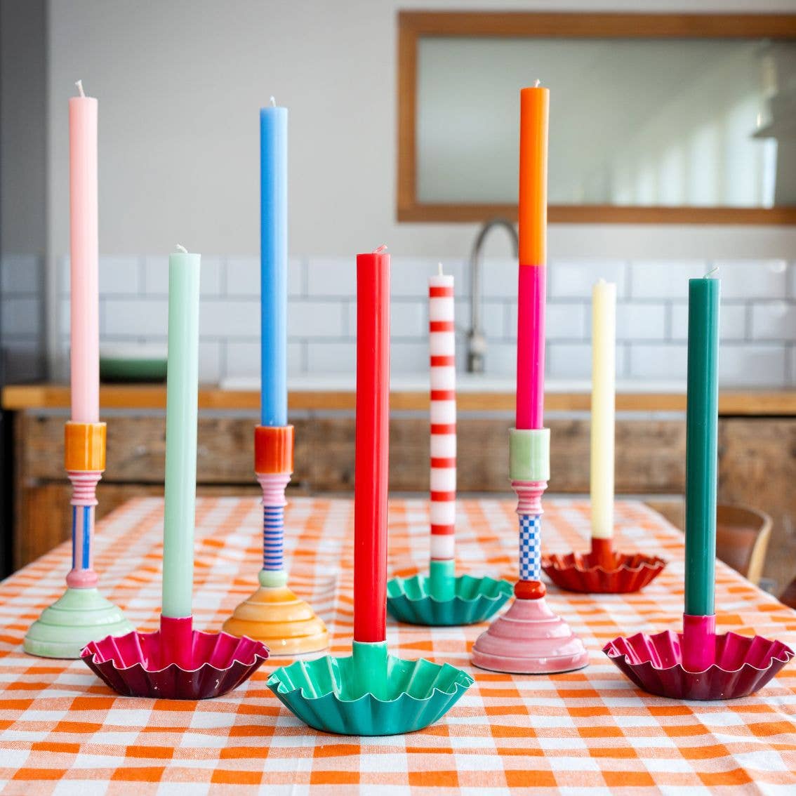 Pink Dinner Candles | 25 Candles | POS Unit | Wedding |